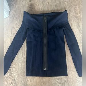 TOPSHOP Bardot Zip Top, Size 6